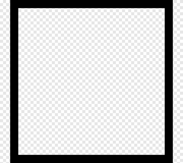 Черный квадрат для фотошопа на прозрачном фоне