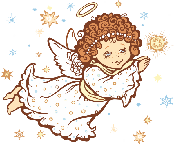 Рождественский ангел вектор