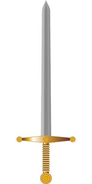 Меч на прозрачном фоне