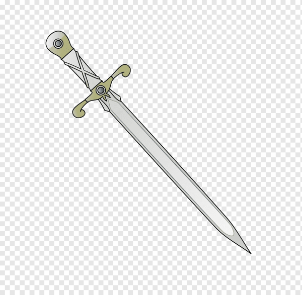 Меч на белом фоне