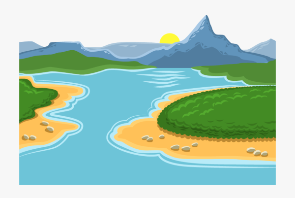 Нарисовать речку