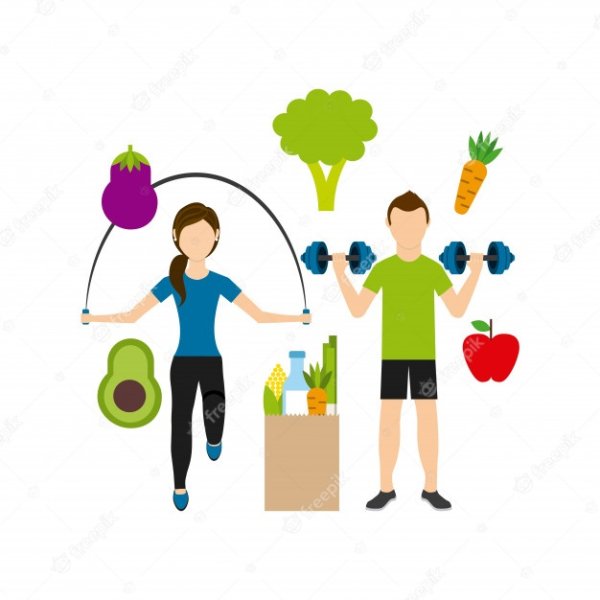 Здоровый образ жизни вектор