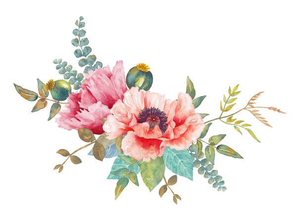 Акварельные цветы
