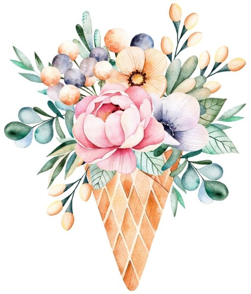 Акварельные цветы