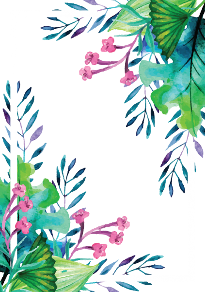 Акварельные цветочки