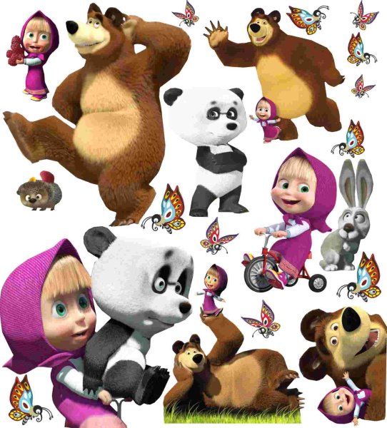 Маша и медведь герои