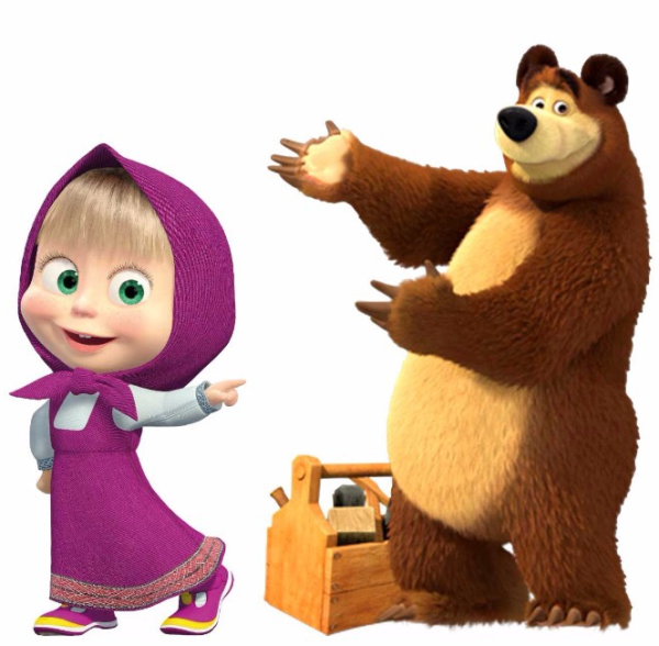 Маша и медведь герои