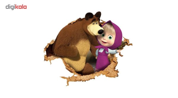 Маша и Миша на белом фоне