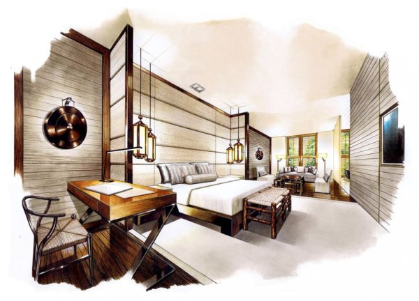 Скетч интерьера