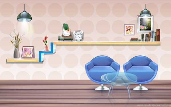 Векторная иллюстрация комнаты