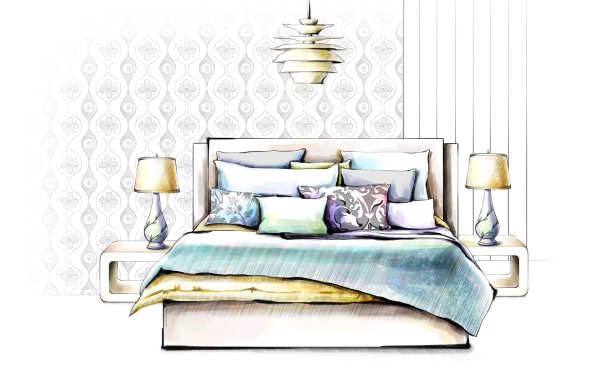 Белая комната фон