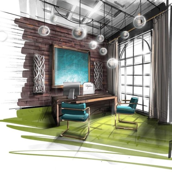 Векторный интерьер