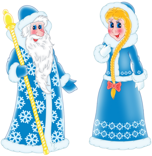 Снегурочка на прозрачном фоне