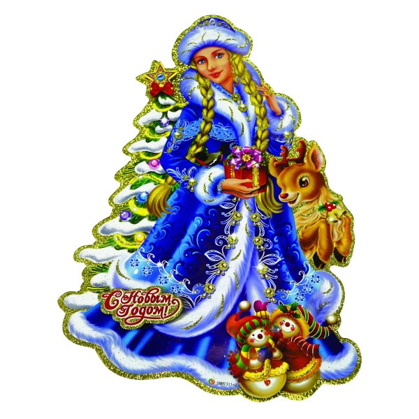 Снегурочки на прозрачном фоне