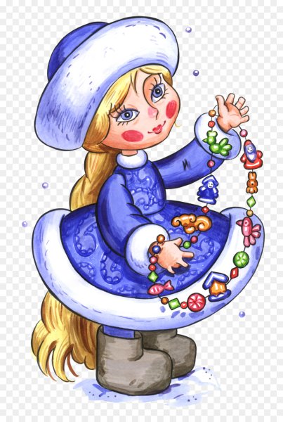 Рисунок Снегурочки