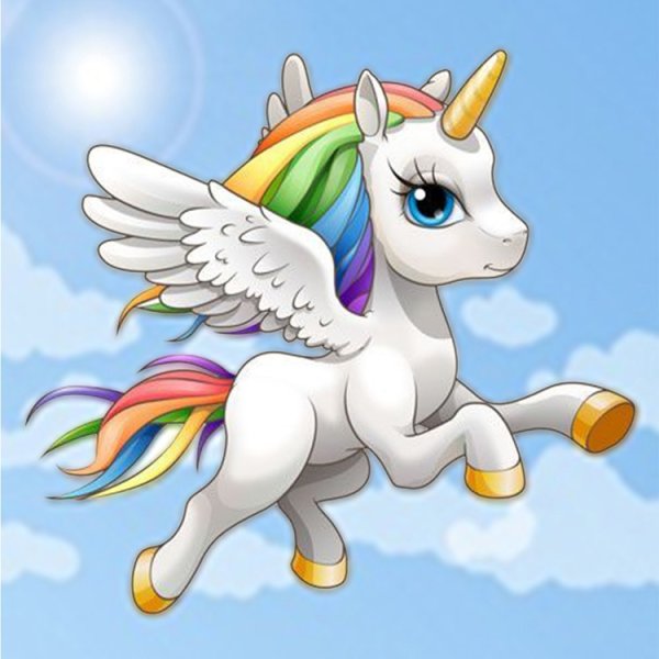 Алмазная мозаика Единорожка