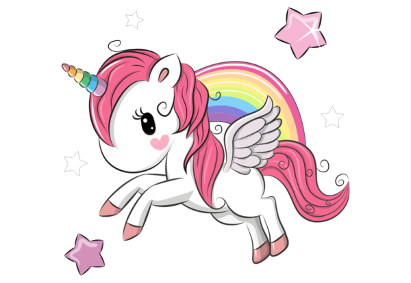 Единорожка с розовой гривой