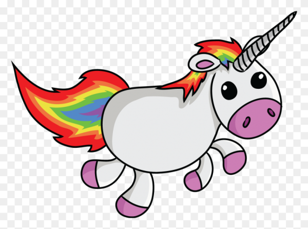 Единорог на прозрачном фоне