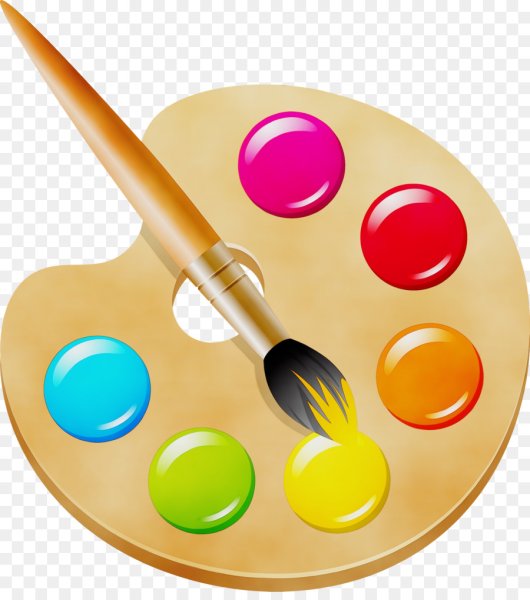 Палитра и кисти