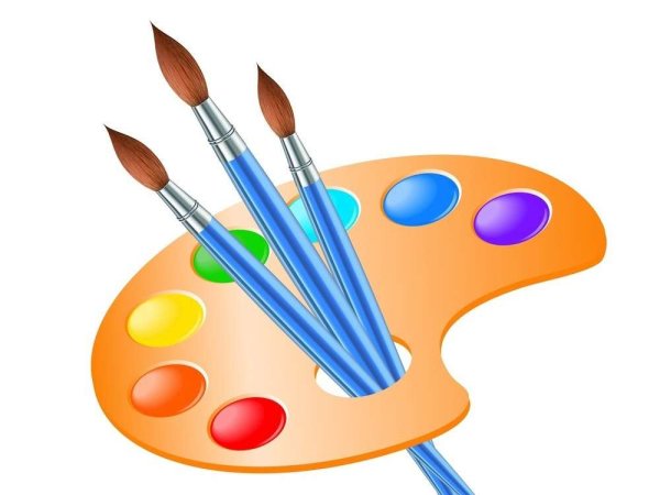 Кисти для рисования с палитрой