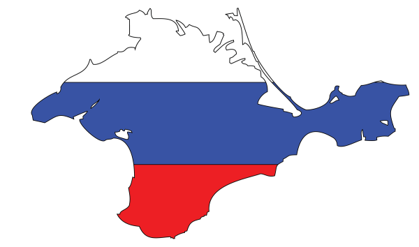 Полуостров Крым и флаг