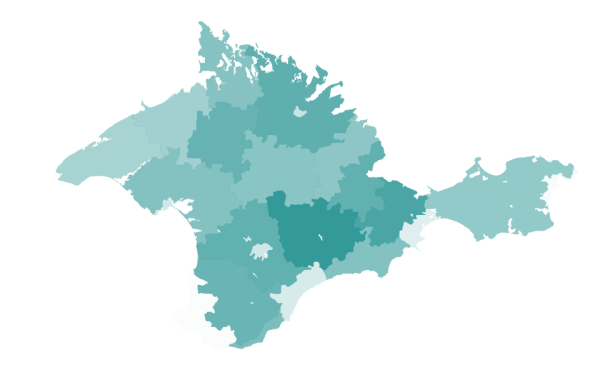 Крым силуэт полуострова