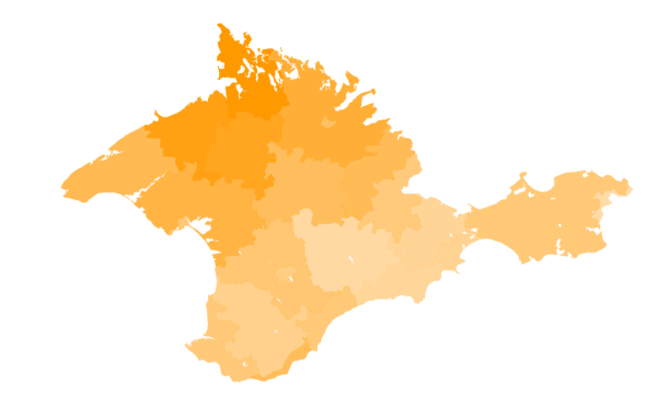 Крым очертания