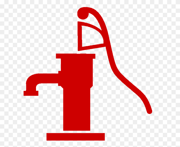 Водяной ручной насос лого