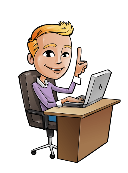 Программист на прозрачном фоне