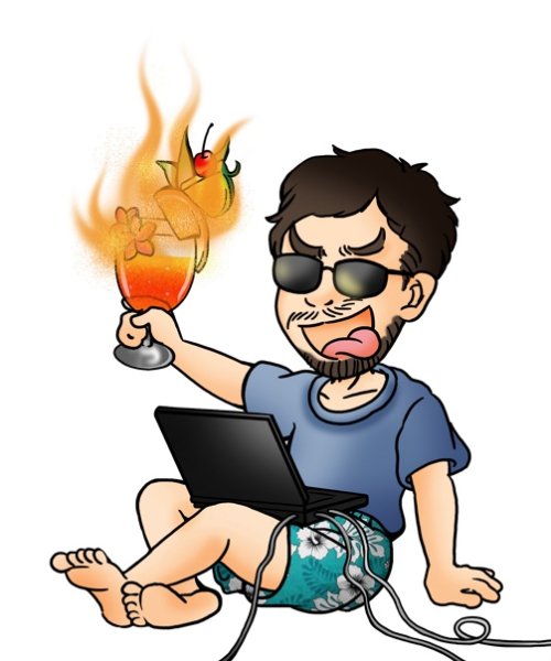 Компьютерщик нарисованный