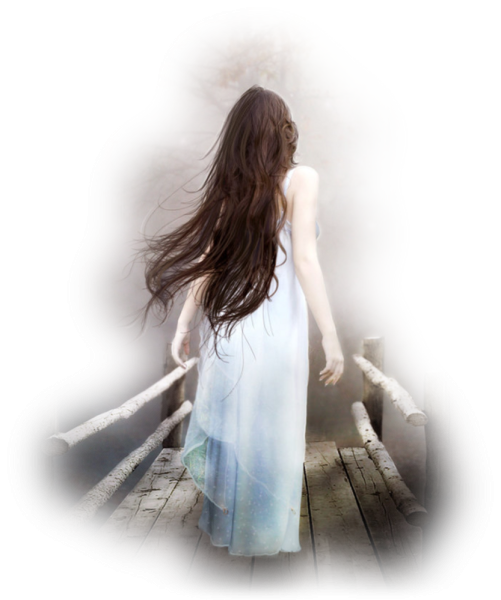 Девушка в белом платье