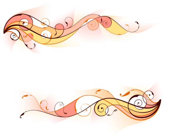 Орнамент с завитушками линия