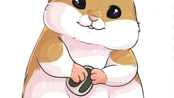 Хомяк на прозрачном фоне