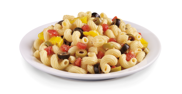 Макароны в тарелке