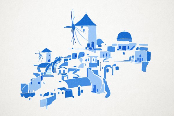 Санторини вектор