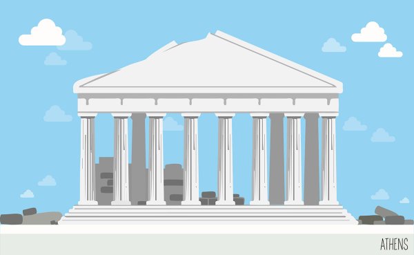 Греция Олимп вектор