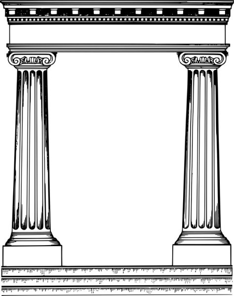 Колонны Греция вектор