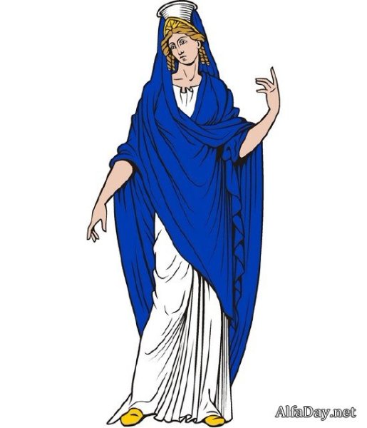 Греческие боги на белом фоне