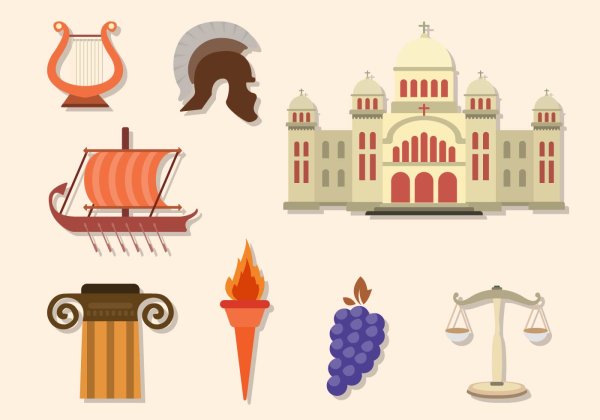 Древняя Греция вектор