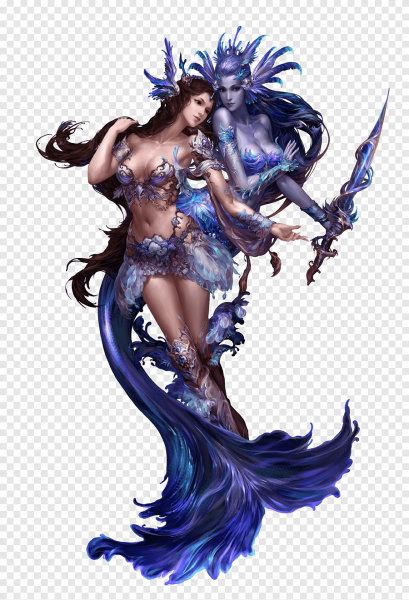 Девушка фэнтези на прозрачном фоне