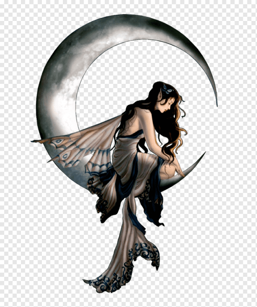 Девушка фэнтези на прозрачном фоне