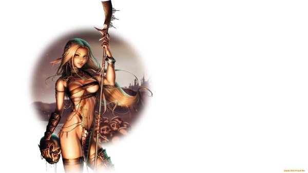 Красивые Рисованные девушки фэнтези