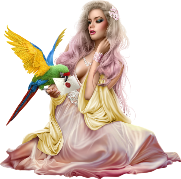 Клипарт девушка фэнтези фэнтези