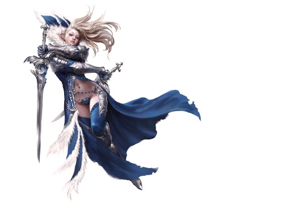 Девушка фэнтези на прозрачном фоне