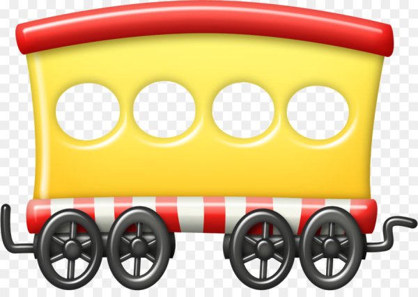 Детский паровоз с вагонами