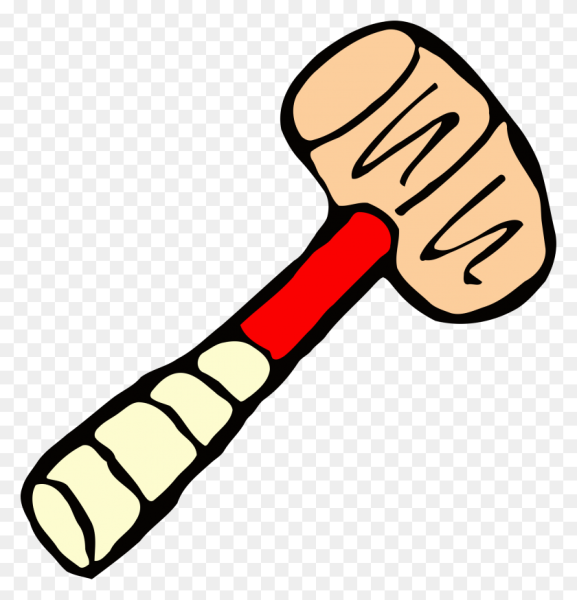 Молоток на прозрачном фоне