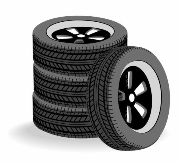 Колесо автомобиля вектор