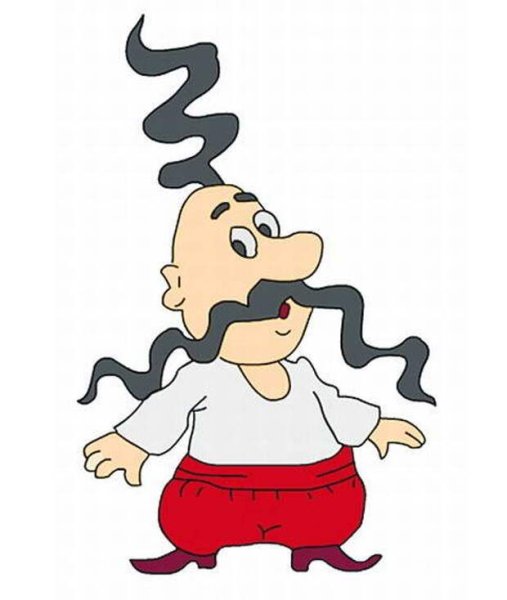 Казак на белом фоне