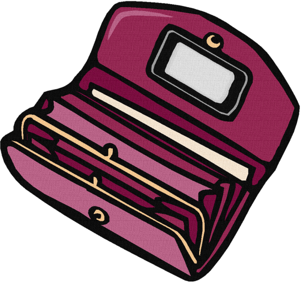 Кошелек нарисованный