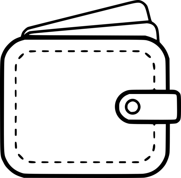 Кошелек нарисованный